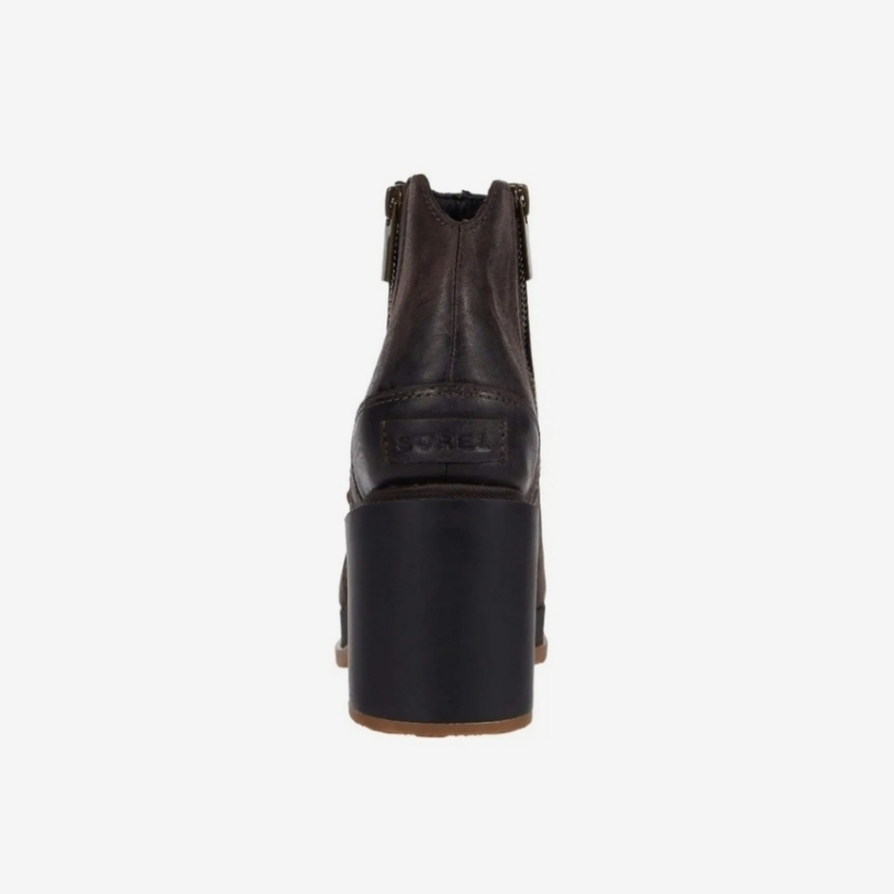 SOREL Blake Bootie Blackened Brown Double Side Zip Boots - Picture 3 of 16